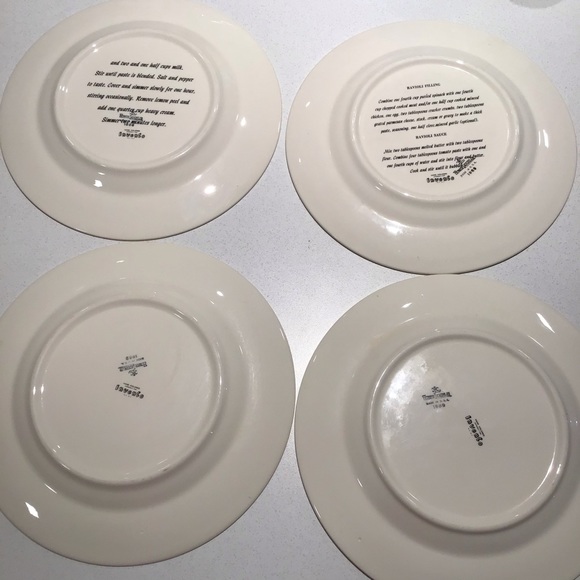 Homer Laughlin for invento NY 1969 recipe vintage dinner plates lot of four - Picture 9 of 13